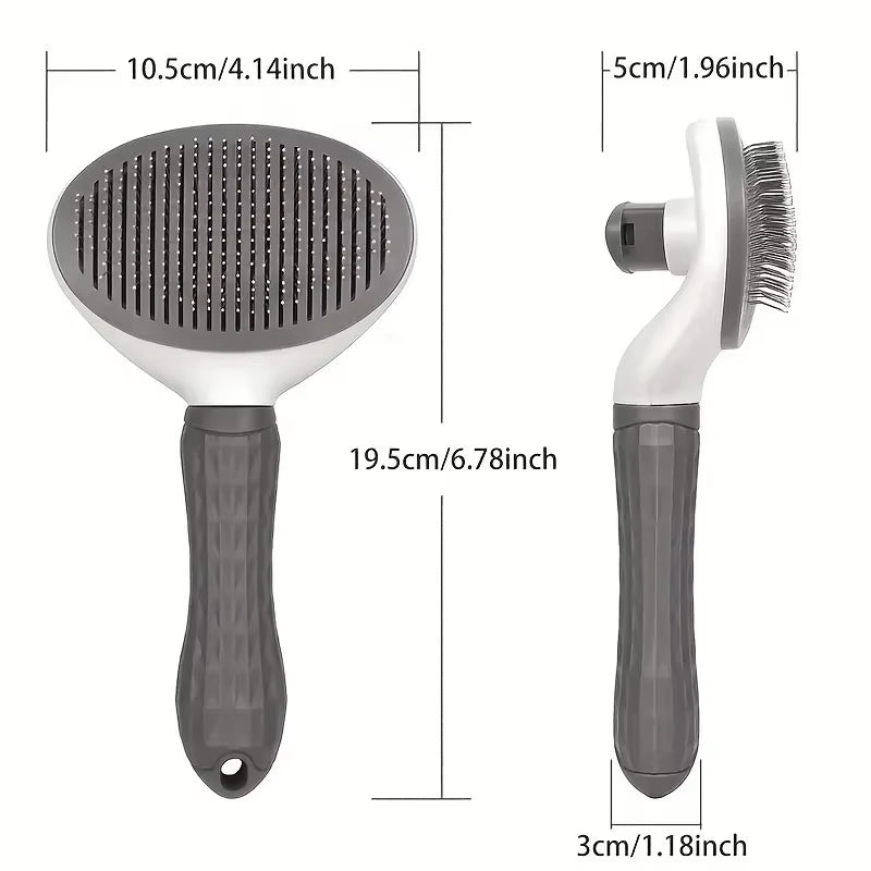 Pet Hair Remove Comb Self-Cleaning Cat Slicker Brush Pet Waste Hair Comb for Cats Grooming Brushes Dog Combs Cat Accessories
