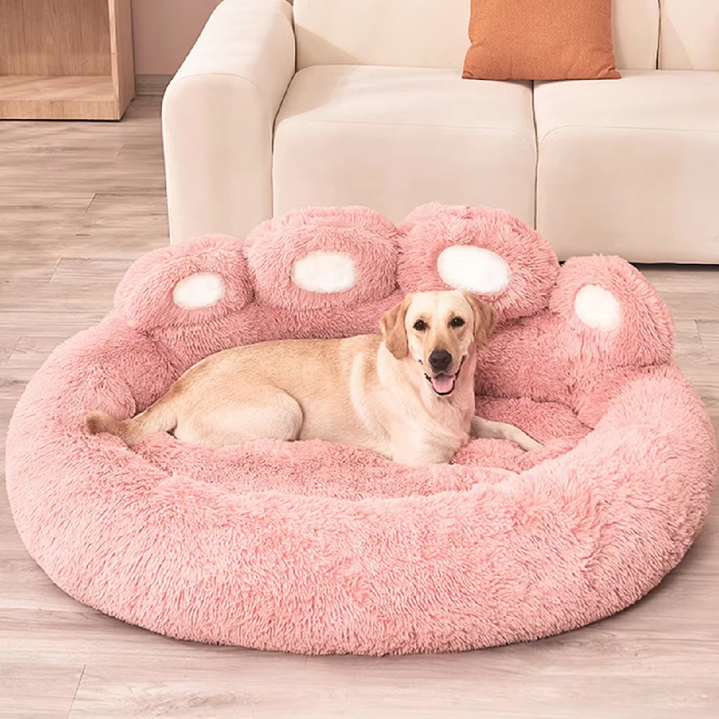 Fluffy Dog Bed Winter Plush Kennel Accessories Pet Products Large Dogs Beds Bedding Sofa Basket Small Mat Cats Big Cushion Puppy